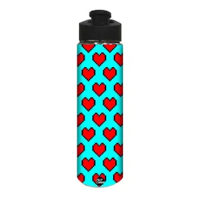 Designer Stainless Steel Water Bottle -  Red Heart