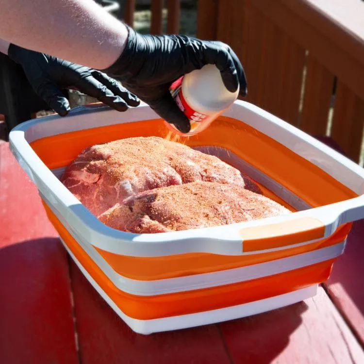 Drip EZ: Collapsible BBQ Prep Tub W/ Lid