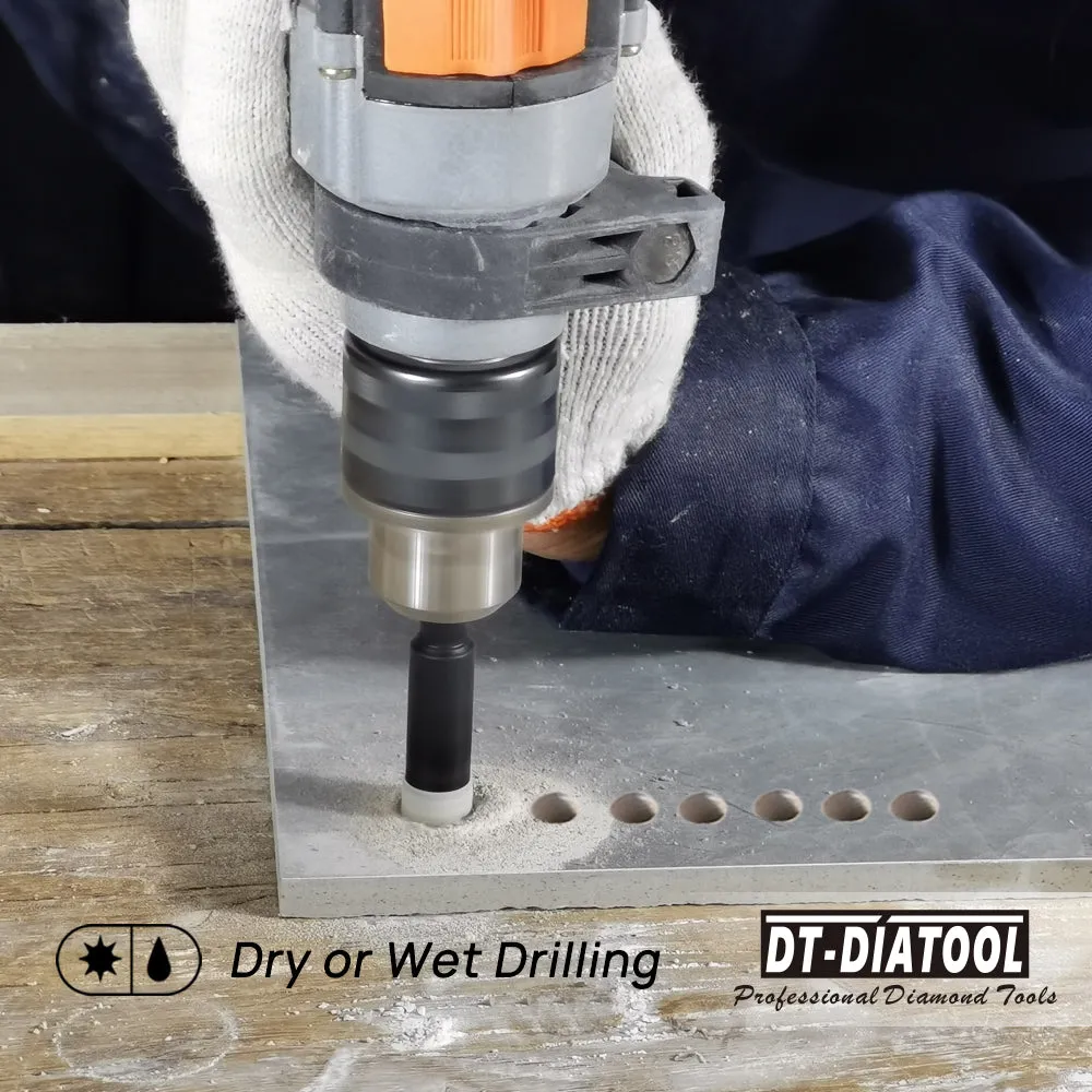 DT-DIATOOL Dry Diamond Drill Bits with Hex Shank for Tile Porcelian Marble Granite Brick 5/6/8/10/12/14mm