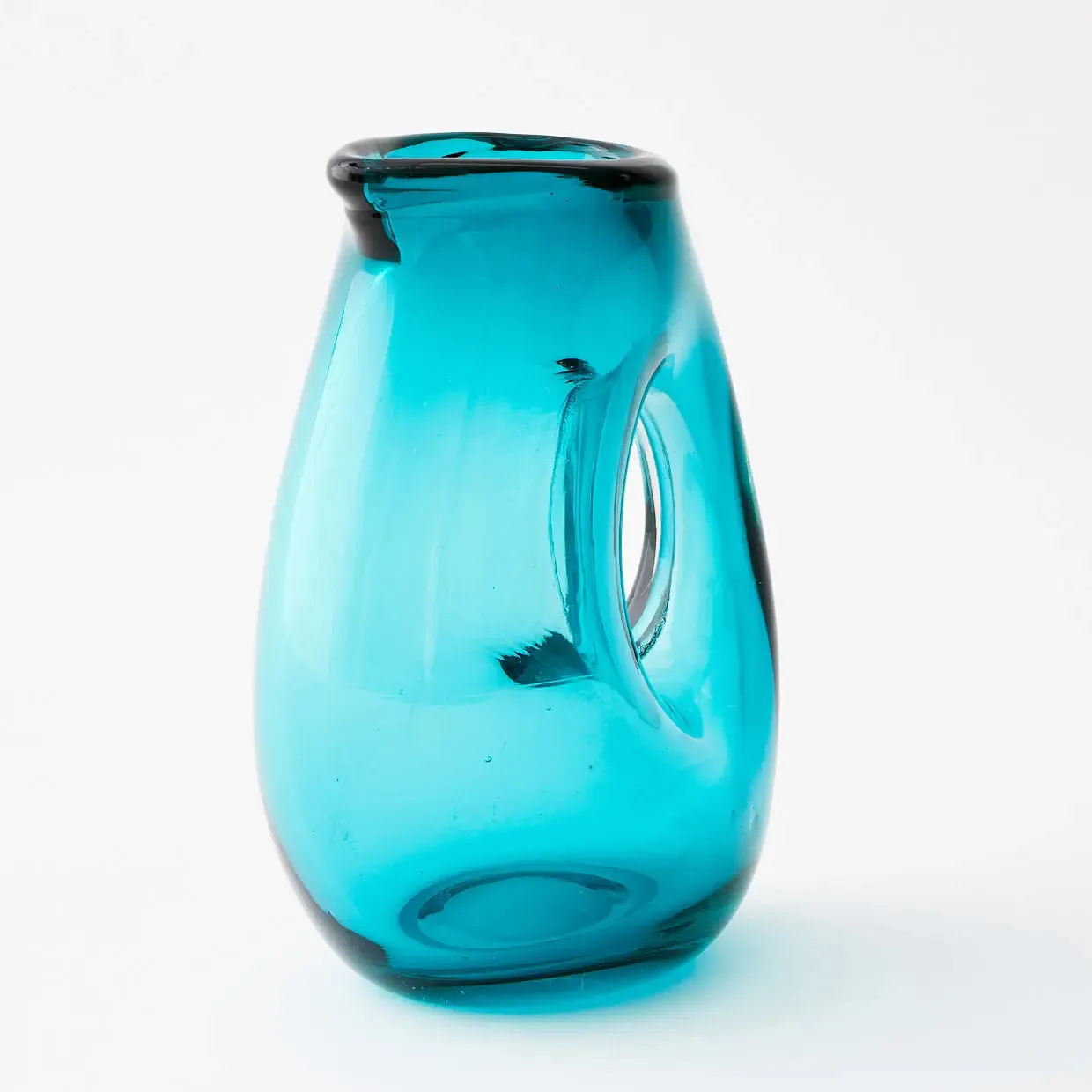 Eager Beaker Glass Jug Blue