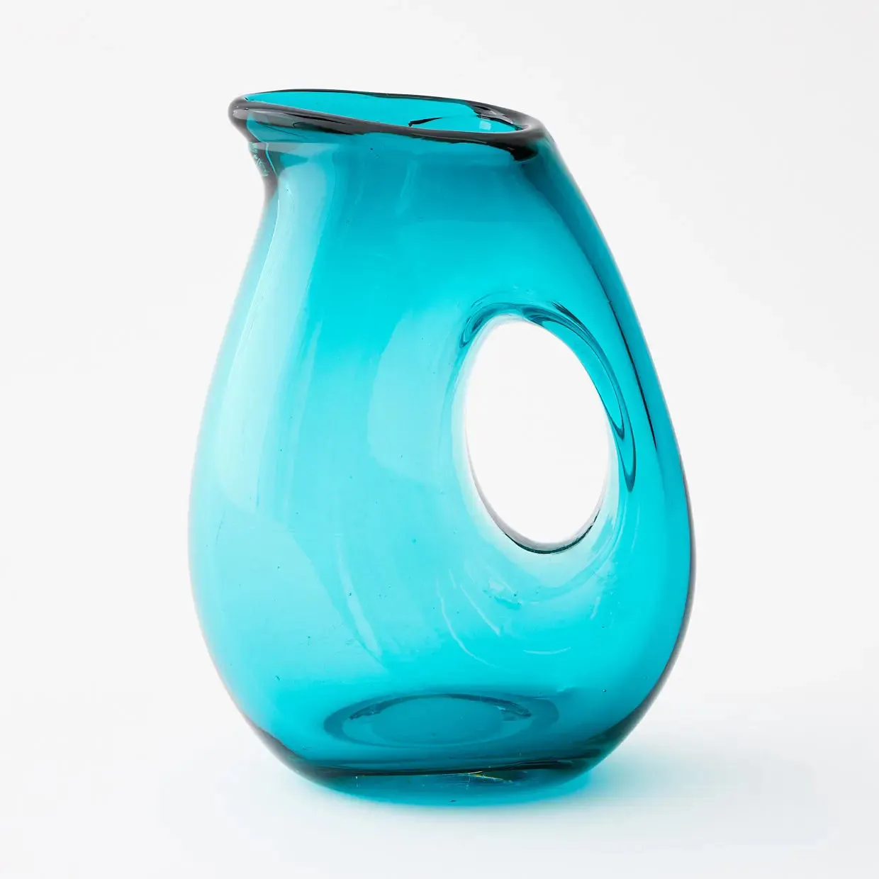 Eager Beaker Glass Jug Blue