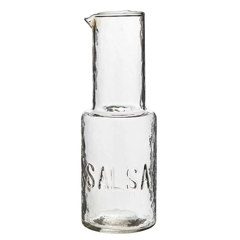 Embossed Glass Salsa Carafe