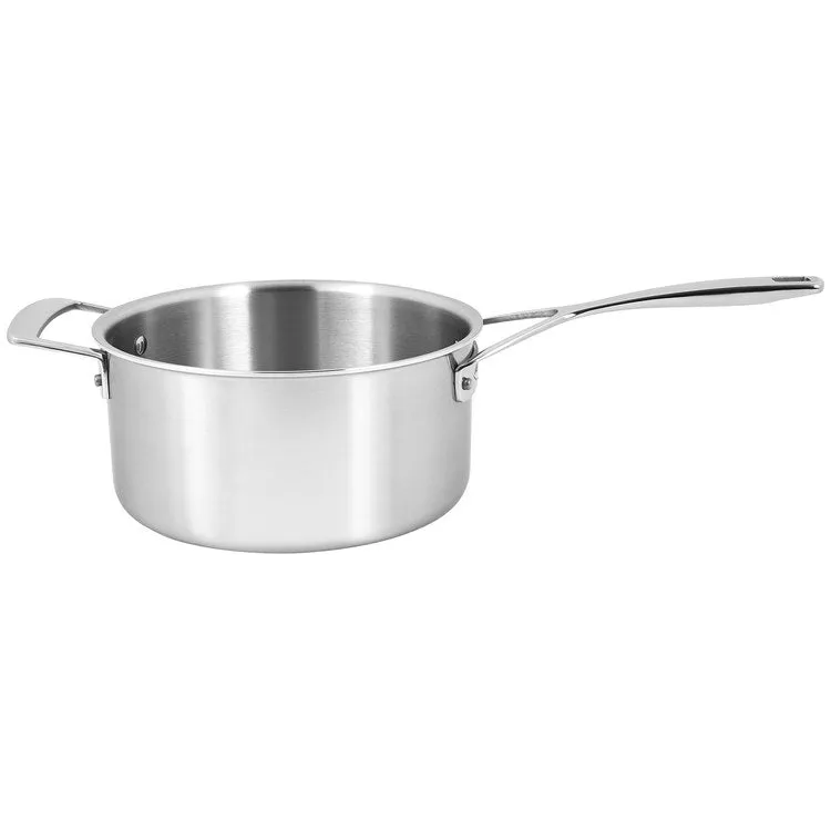 Essential 5-Ply 4-Quart Stainless Steel Saucepan with Lid