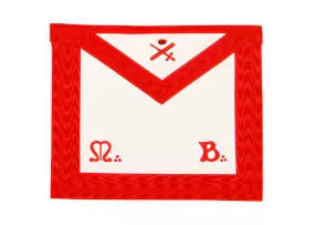 Expert Scottish Rite Apron - Red Moire