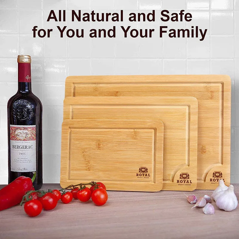 Factory Direct Supply Of Bamboo And Wood Cutting Board Three-Piece Set Of Spot Cutting Board Foreign Trade Cutting Board