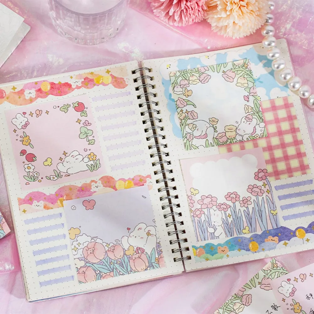 Flower Bunny Memo Pads