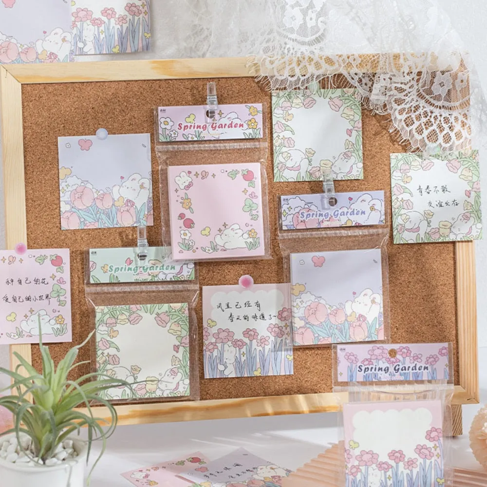 Flower Bunny Memo Pads