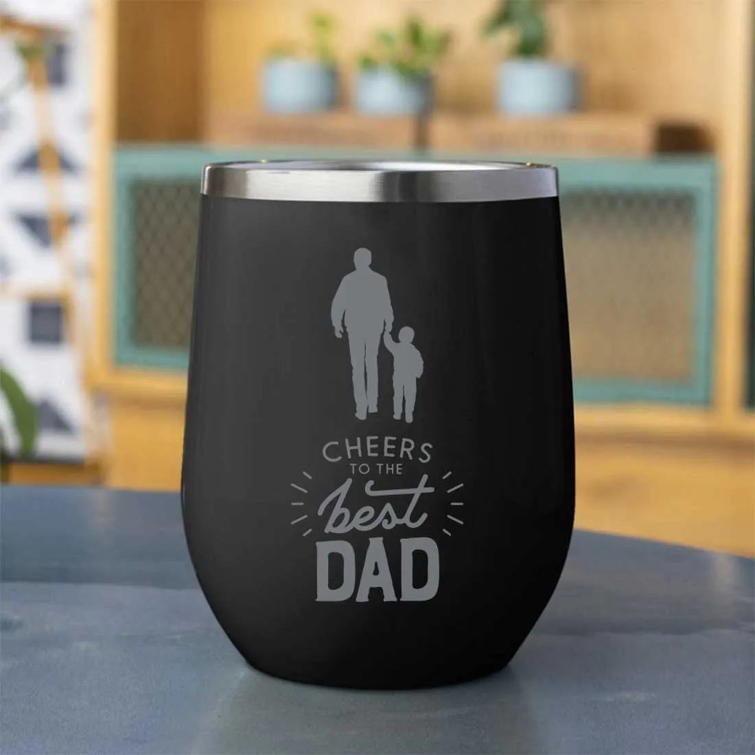 Gifts for Dad Travel Coffee Flask Tumbler With Lid - Cheers