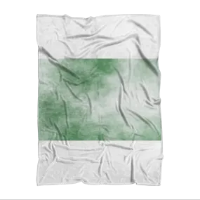 Green Cloud Sublimation Throw Blanket