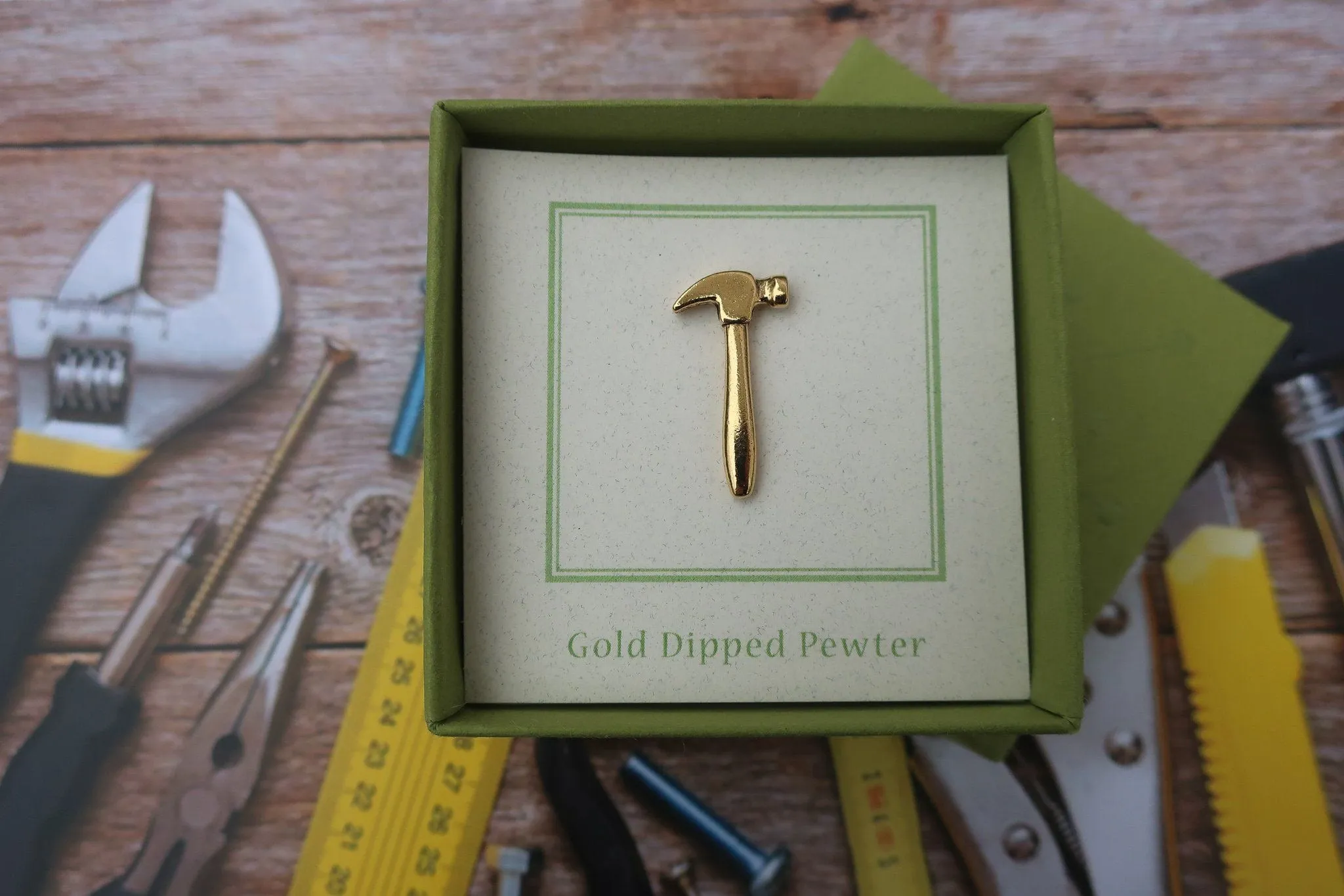 Hammer Gold Lapel Pin