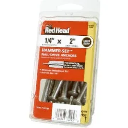 Hammer-Set Nail Drive Anchors, .25 x 1-In., 25-Pk.