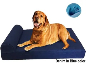 Head Rest Memory Foam Dog Bed - 3 Sizes in 9 Colors