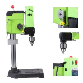 Homdum 16mm x 1050W Multifunctional electric Bench Press Drill machine with 3 Level Speed Drilling - Chuck 3-16mm 2.5 Inch depth- Procut Drill with CI stand Base (60 millimeters , Green)