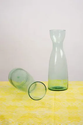 Hour Glass Radium Green Serving Carafe