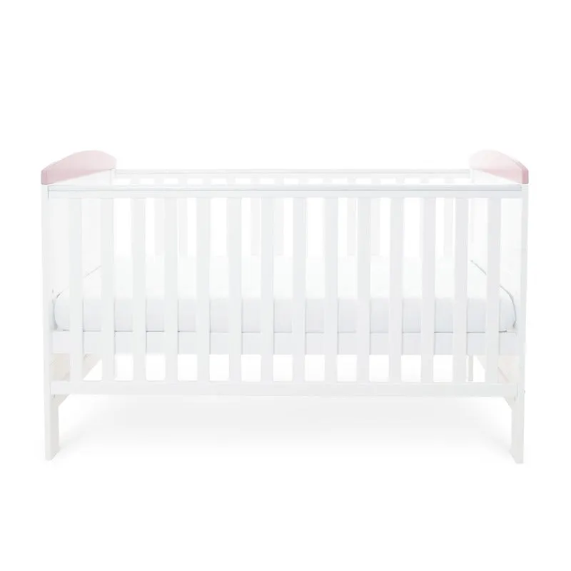 Ickle Bubba Coleby Style Cot Bed Elephant Love Pink