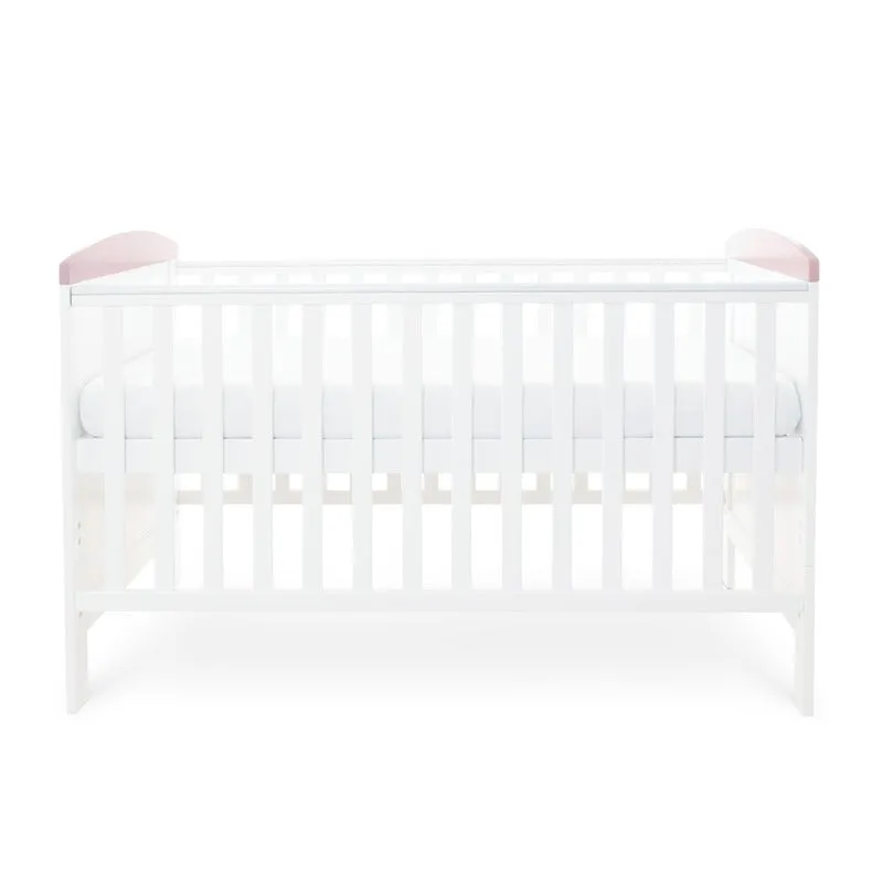 Ickle Bubba Coleby Style Cot Bed Elephant Love Pink