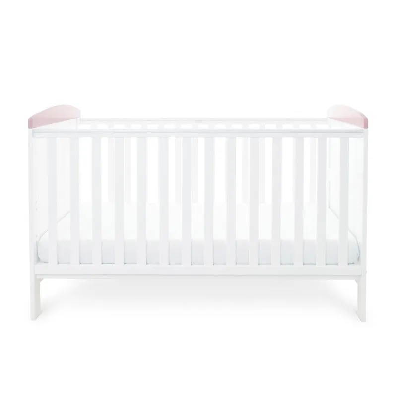 Ickle Bubba Coleby Style Cot Bed Elephant Love Pink