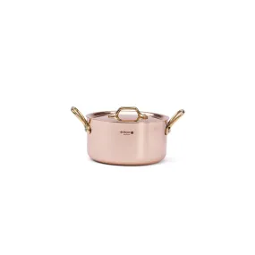 INOCUIVRE SERVICE Copper Stew Pan with Brass Handles