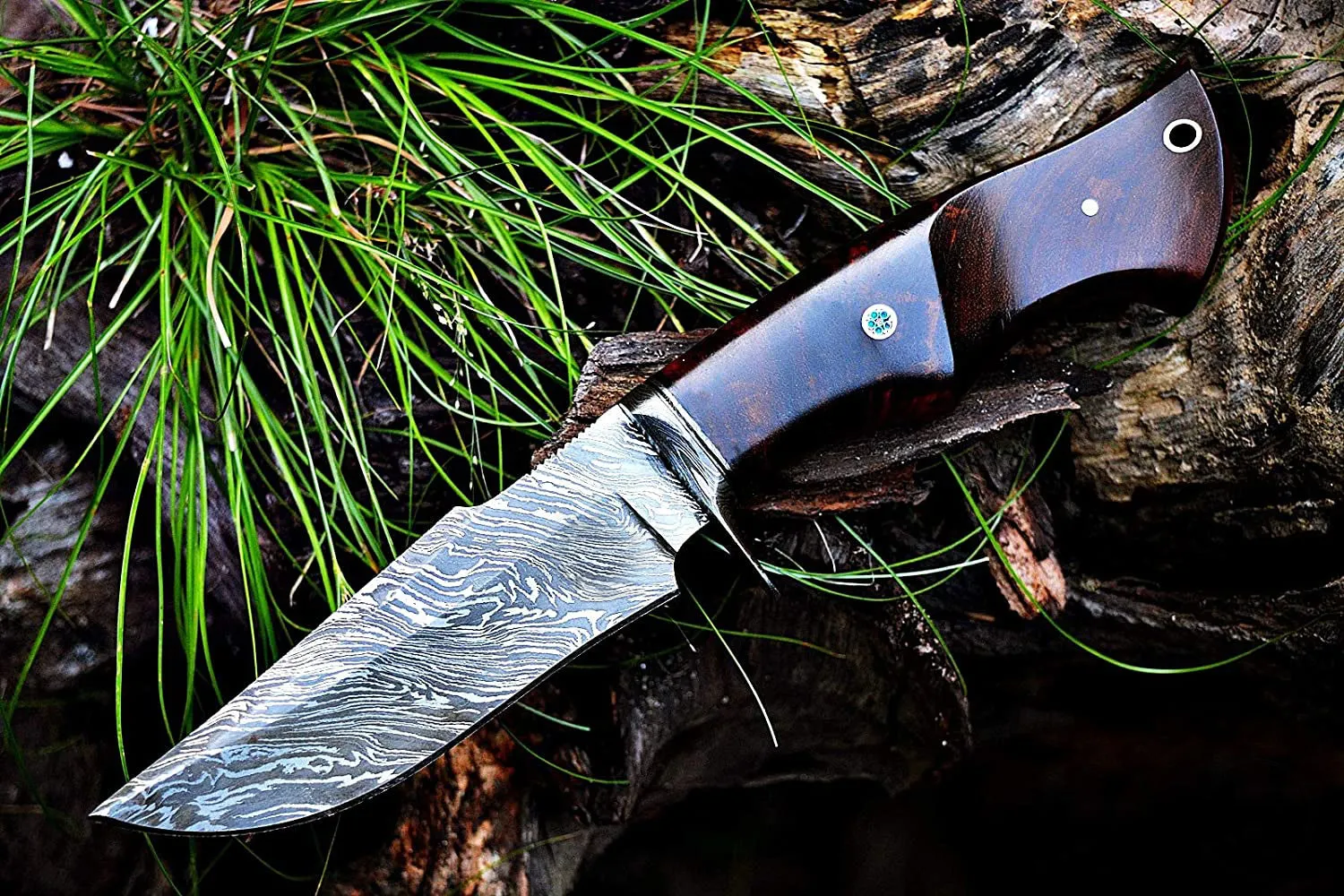 Jaguar Hunter Damascus Knife