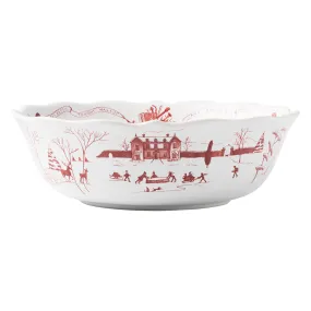 Juliska Country Estate Winter Frolic Ruby 10'' Serving Bowl