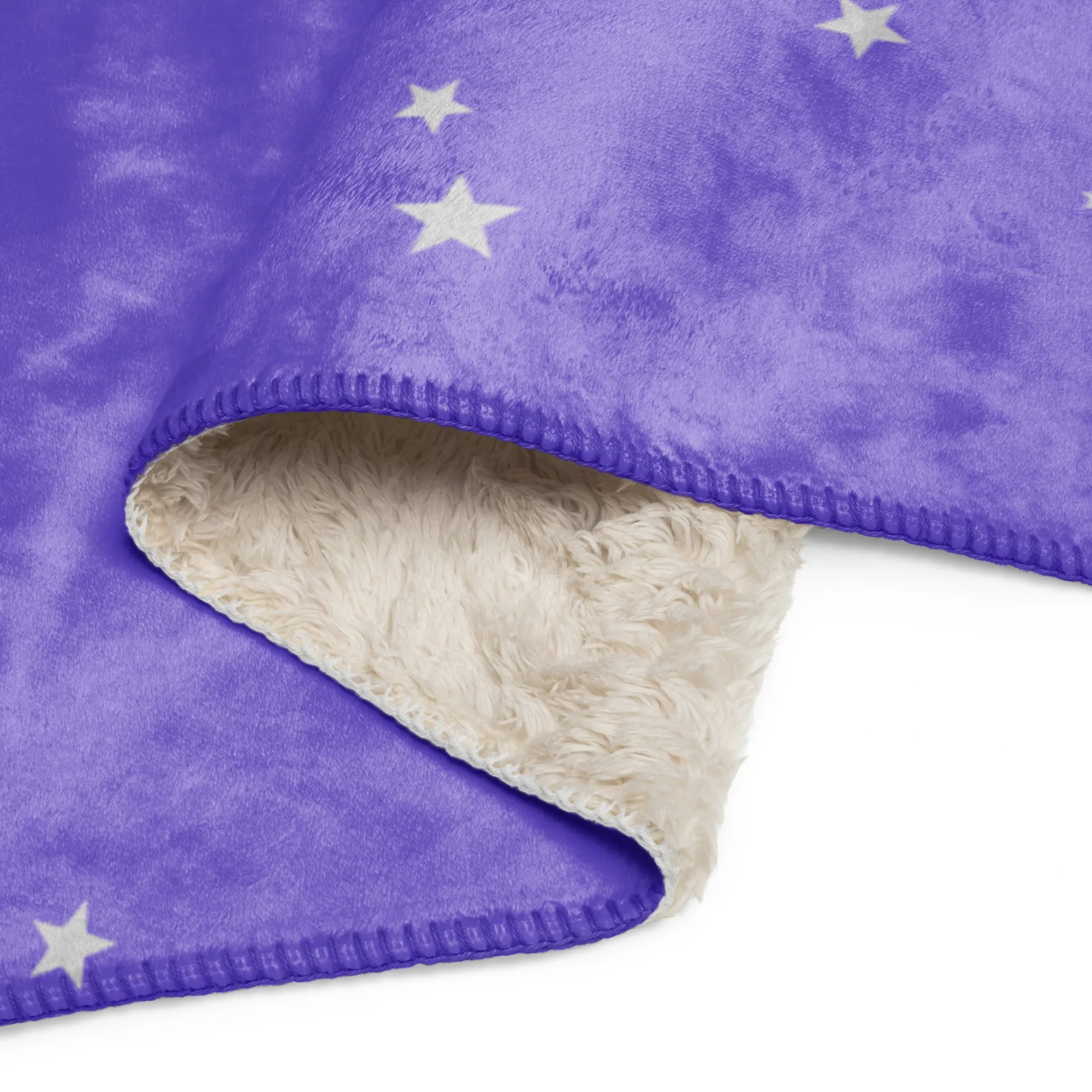 Jupiter and Stars Sherpa blanket lioness-love