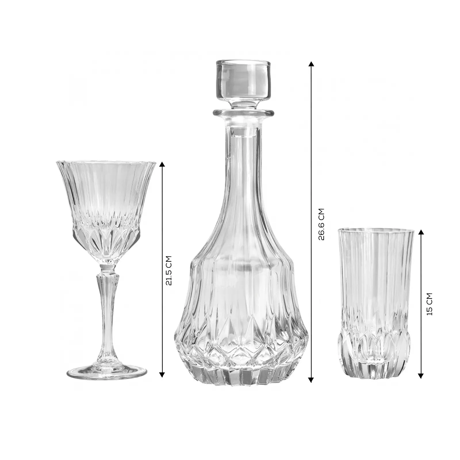 Karaca Florence 25 Pieces 12 Person Glass Set 153.03.07.9946