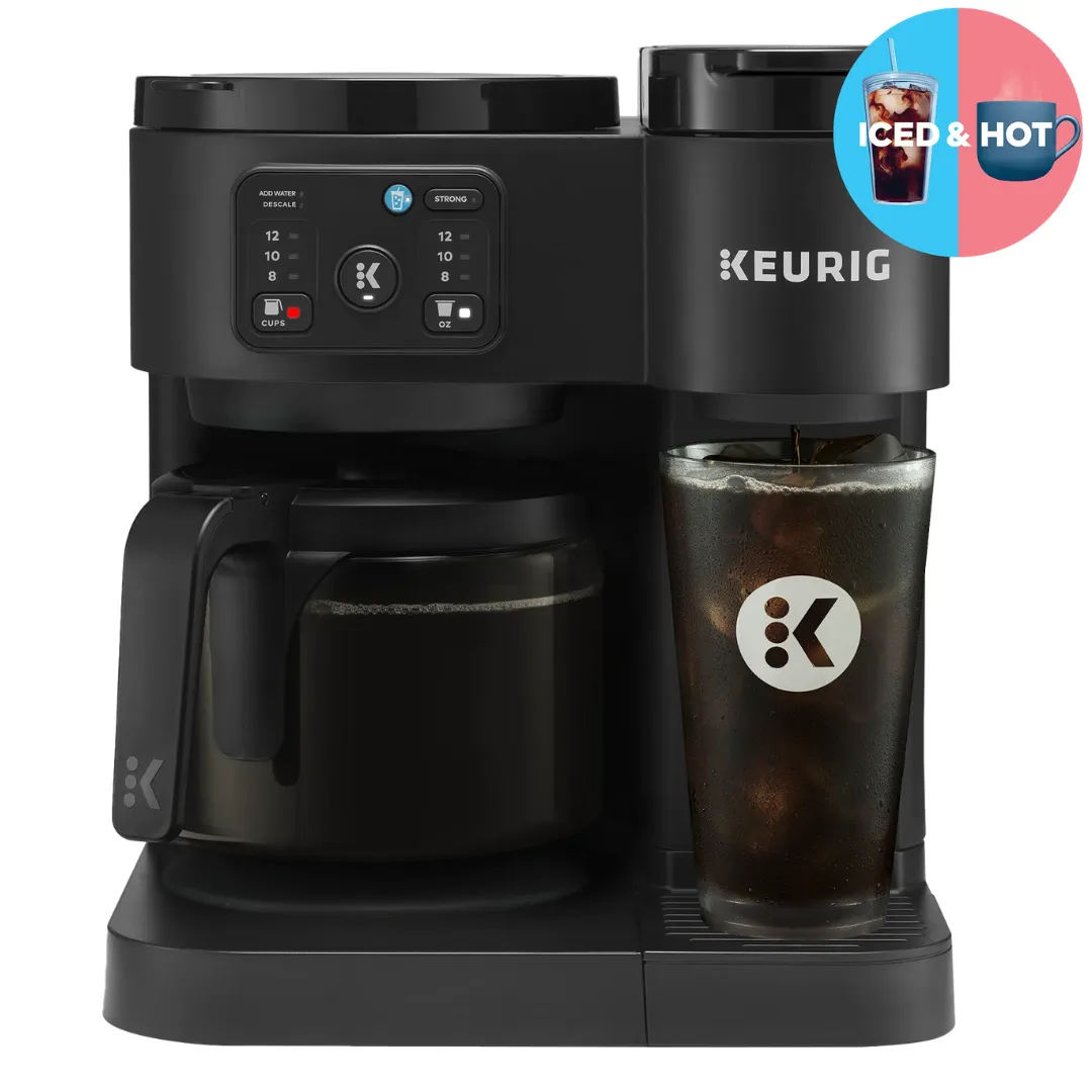 Keurig K-Duo Essentials Hot & Iced Single-Serve K-Cup Pod Coffee Maker & Carafe