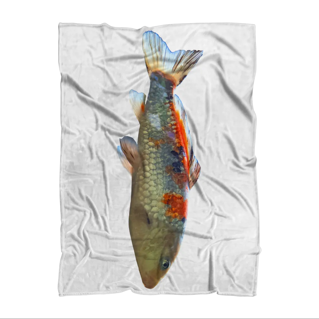 Koi Fish Sublimation Throw Blanket