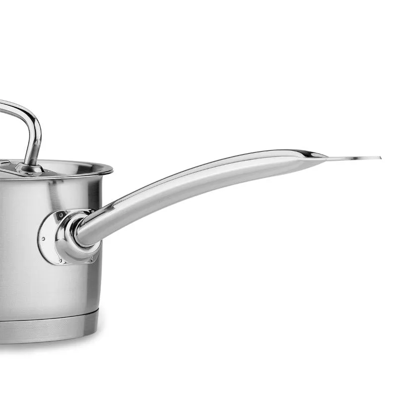 Korkmaz Proline Saucepan with Lid, Stainless Steel Pot, Sauce Pan,128 oz (7.9" x 4.7")