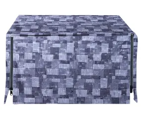 Kuber Industries PVC 3D Check Printed Microwave Oven Cover,30 LTR. (Grey)-HS43KUBMART26039