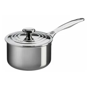 Le Creuset 3 Qt. Saucepan w/Lid - Stainless Steel