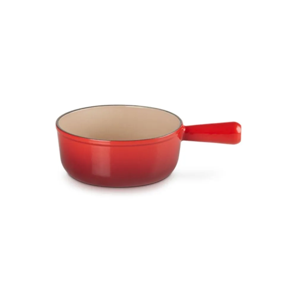 Le Creuset Tradition cast iron fondue saucepan