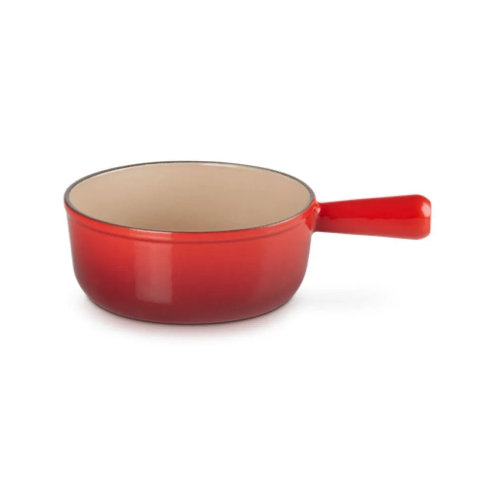 Le Creuset Tradition cast iron fondue saucepan