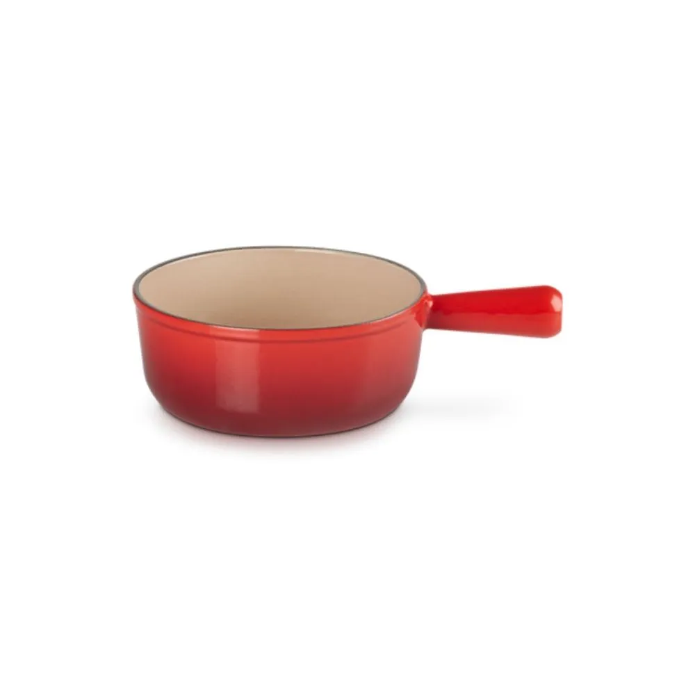 Le Creuset Tradition cast iron fondue saucepan