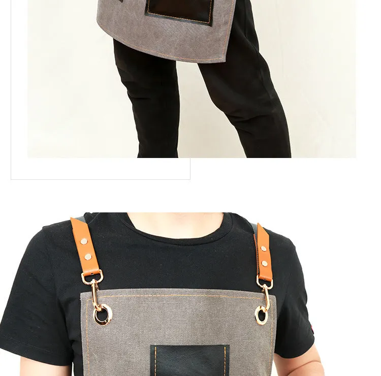 Leather Canvas Apron for Workman P248