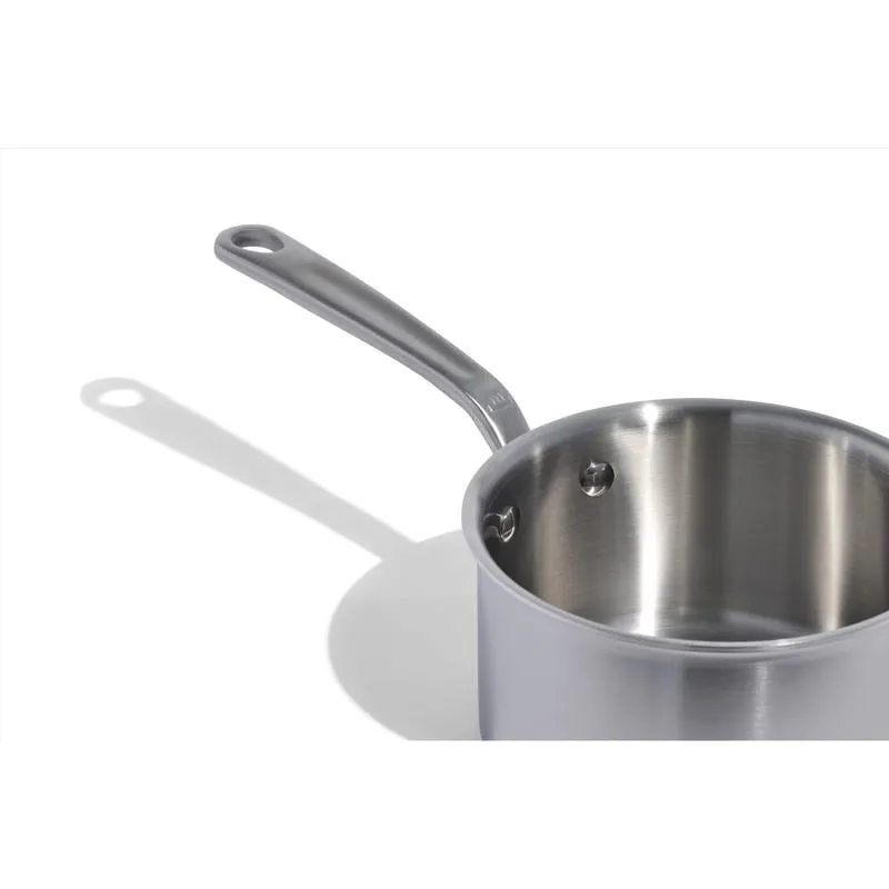 Made In Stainless Steel Saucepan 7 in. 2 qt Silver