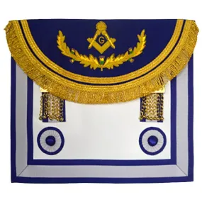 Master Mason Craft Scottish Regulation Apron - Royal & Light Blue