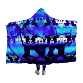 Midnight Wolf Hooded Blanket