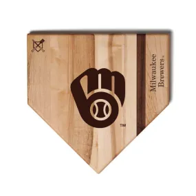 Milwaukee Brewers Home Plate Cutting Boards | Multiple Sizes | Multiple Designs