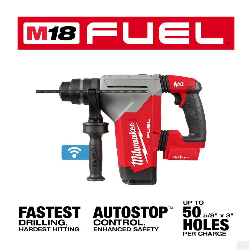 MILWAUKEE M18 FUEL 1-1/8 in SDS Plus Rotary Hammer w/ ONE-KEY [2915-20]