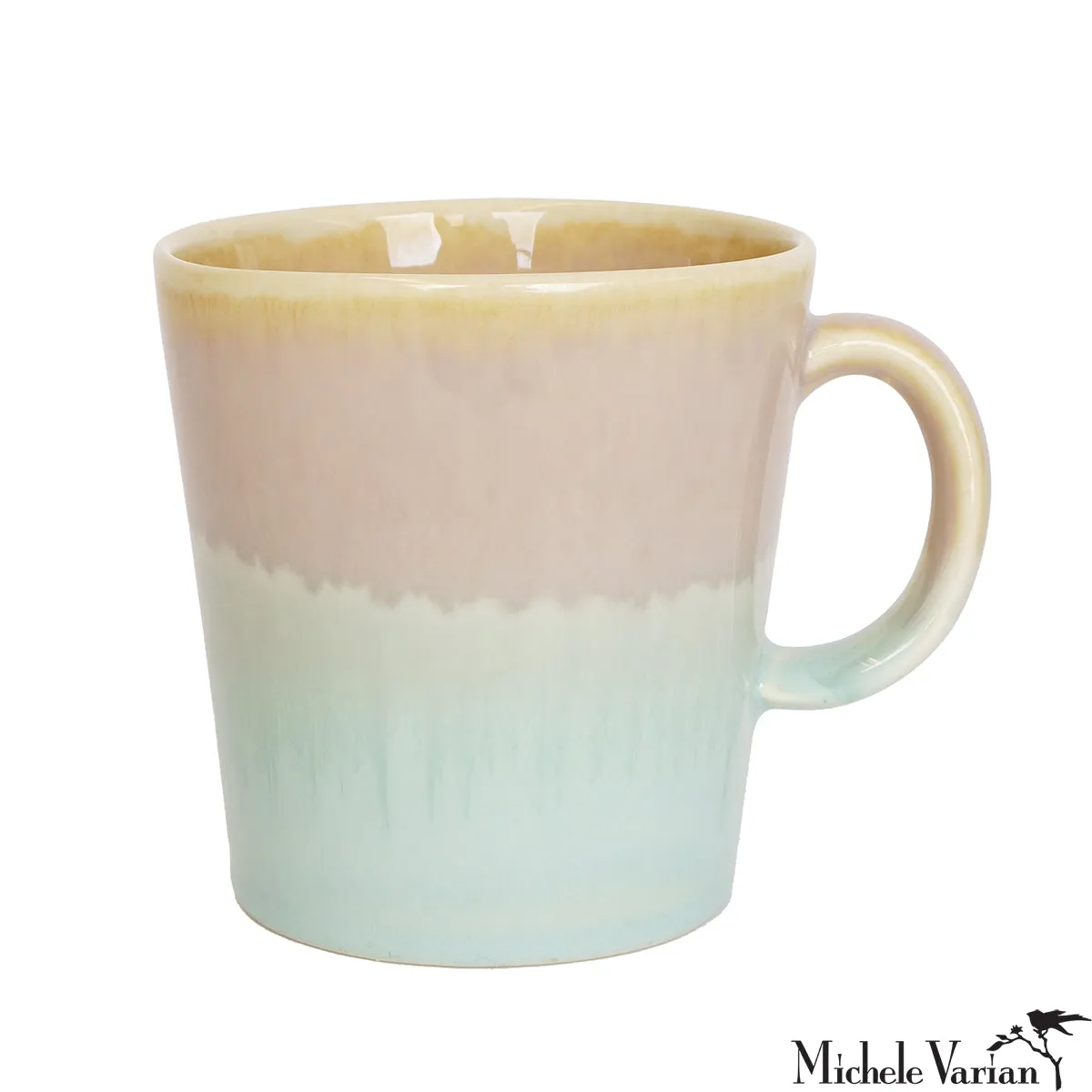 Multi Colored Mug Mauve Green