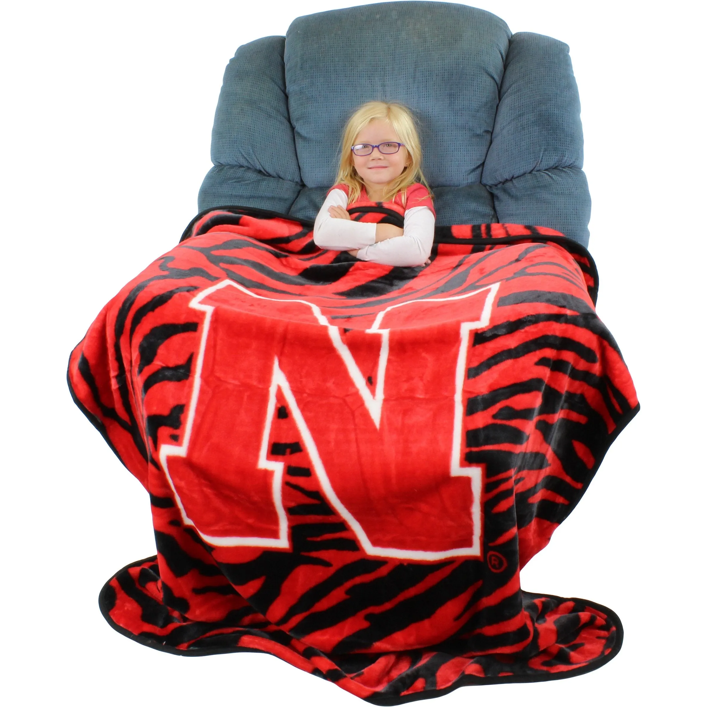 Nebraska Huskers Raschel Throw Blanket