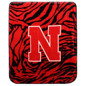 Nebraska Huskers Raschel Throw Blanket