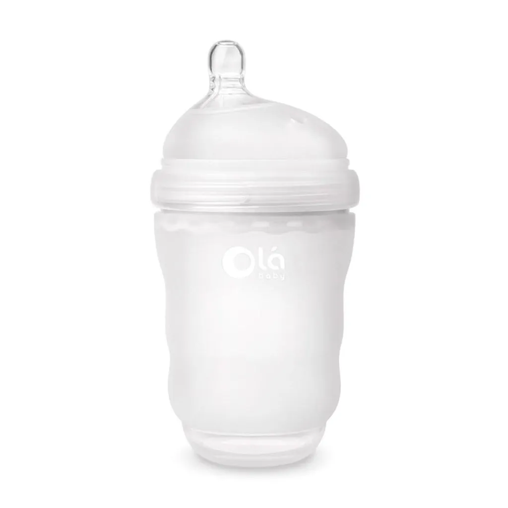 OlaBaby Silicone Gentle Bottle 240ml Frost