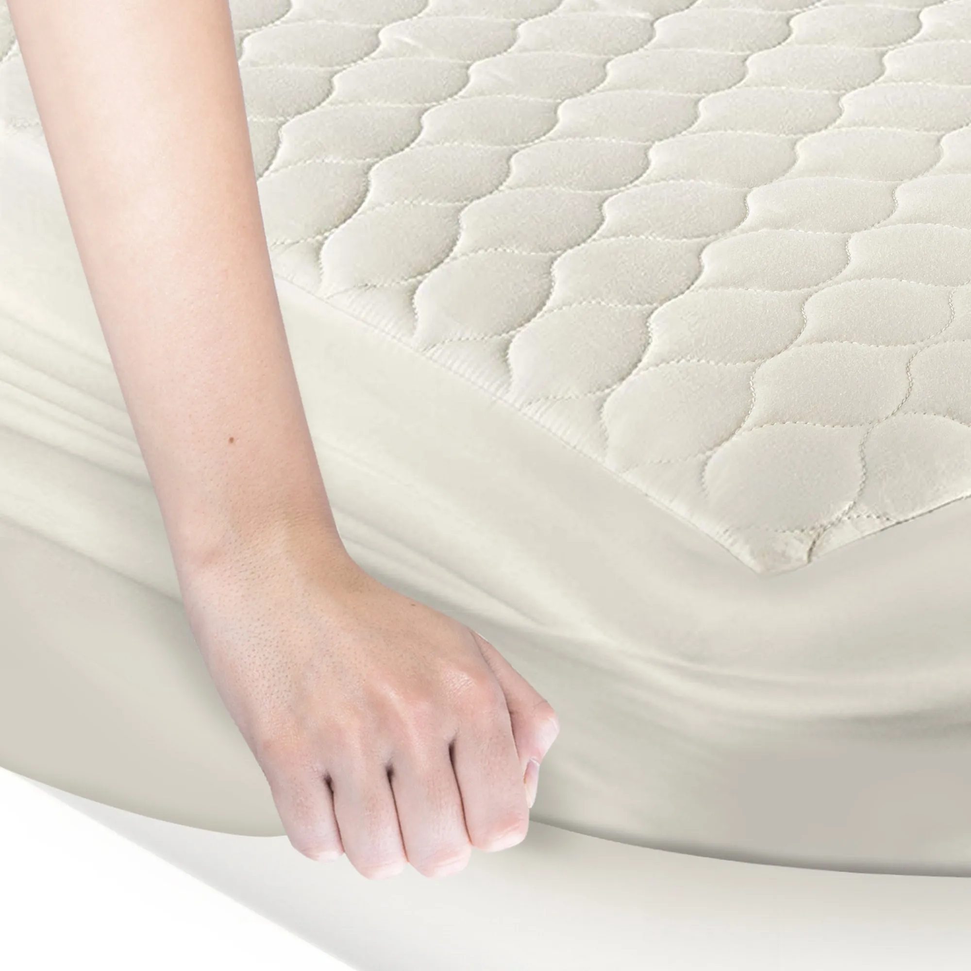 Organic Cotton Quilted Mattress Pad Protector