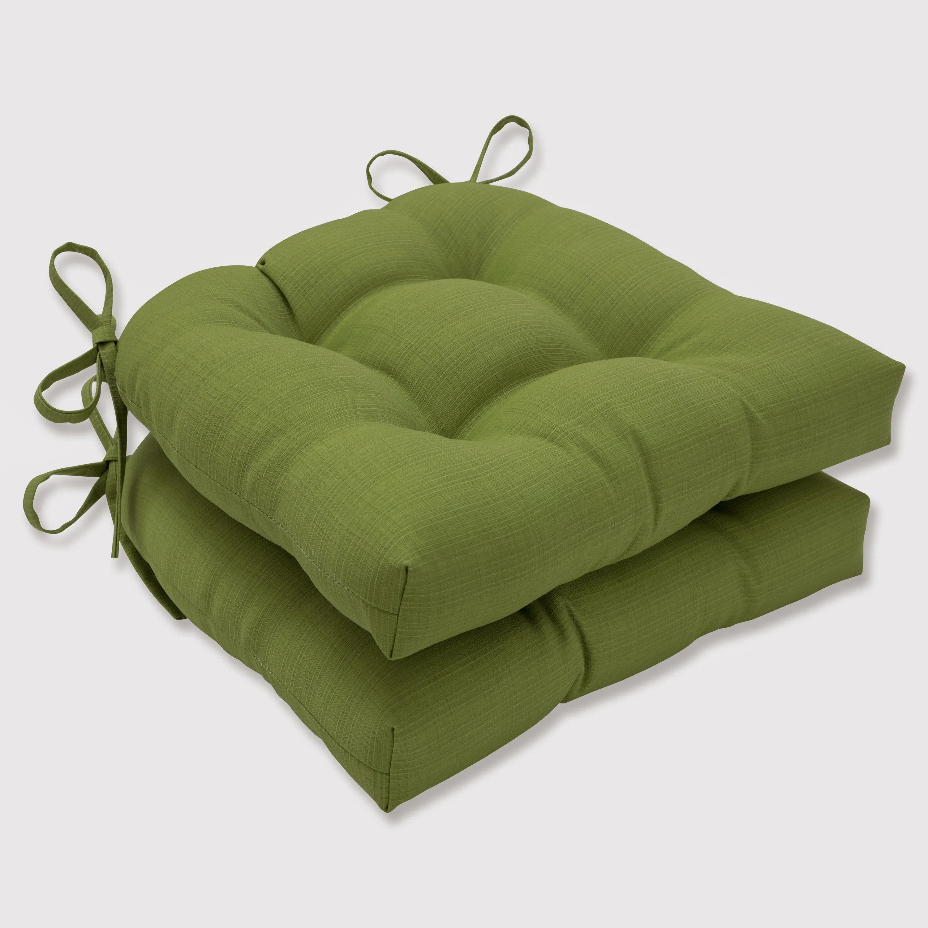 Outdoor/Indoor Forsyth Kiwi Reversible Chair Pad (Set of 2)