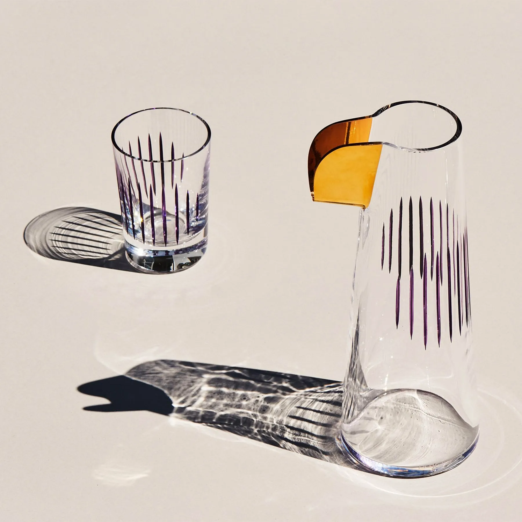 Parrot Set of 2 Water Glasses