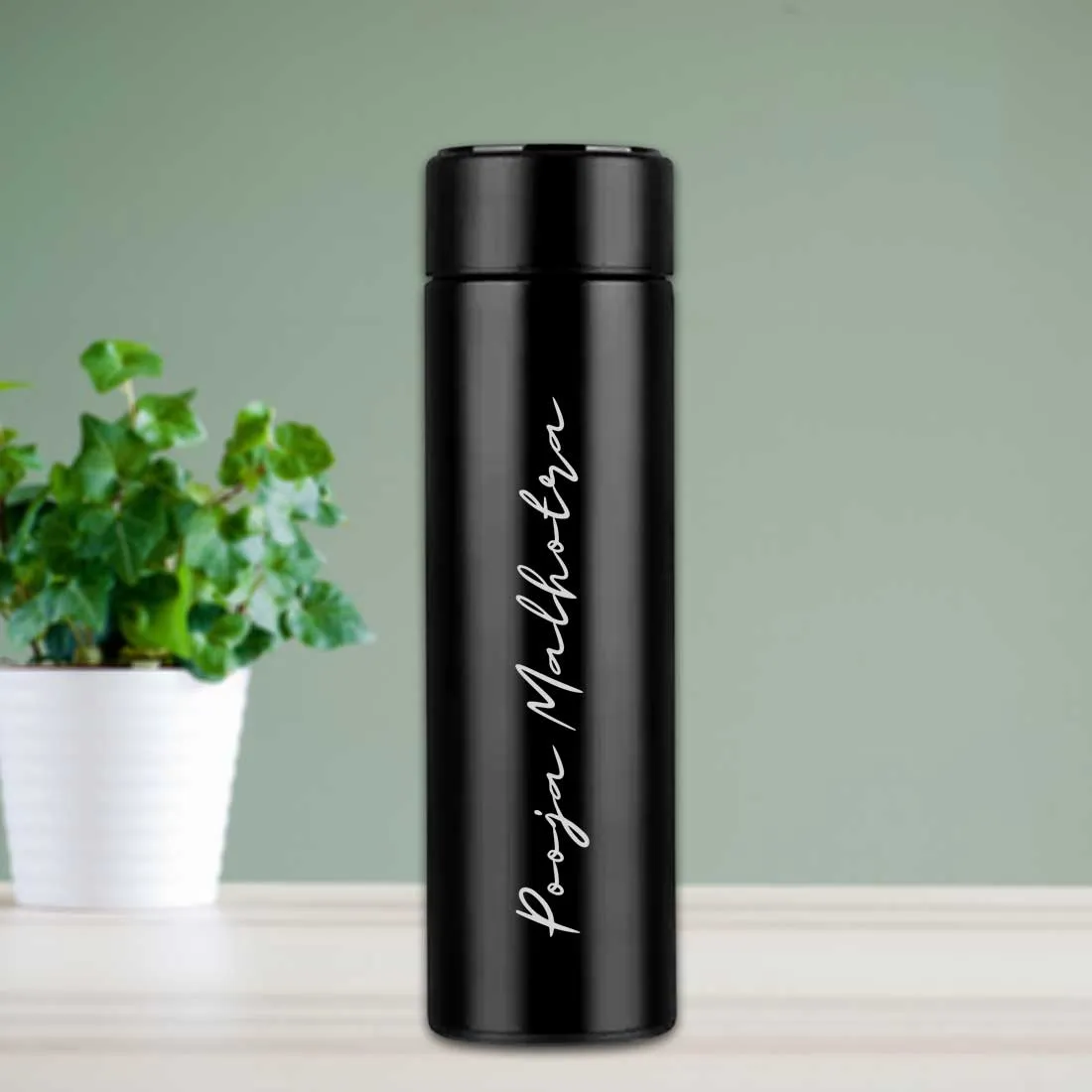 Personalised Flasks Engraved Stainless Steel Temperature Bottle for Tea - Full Name