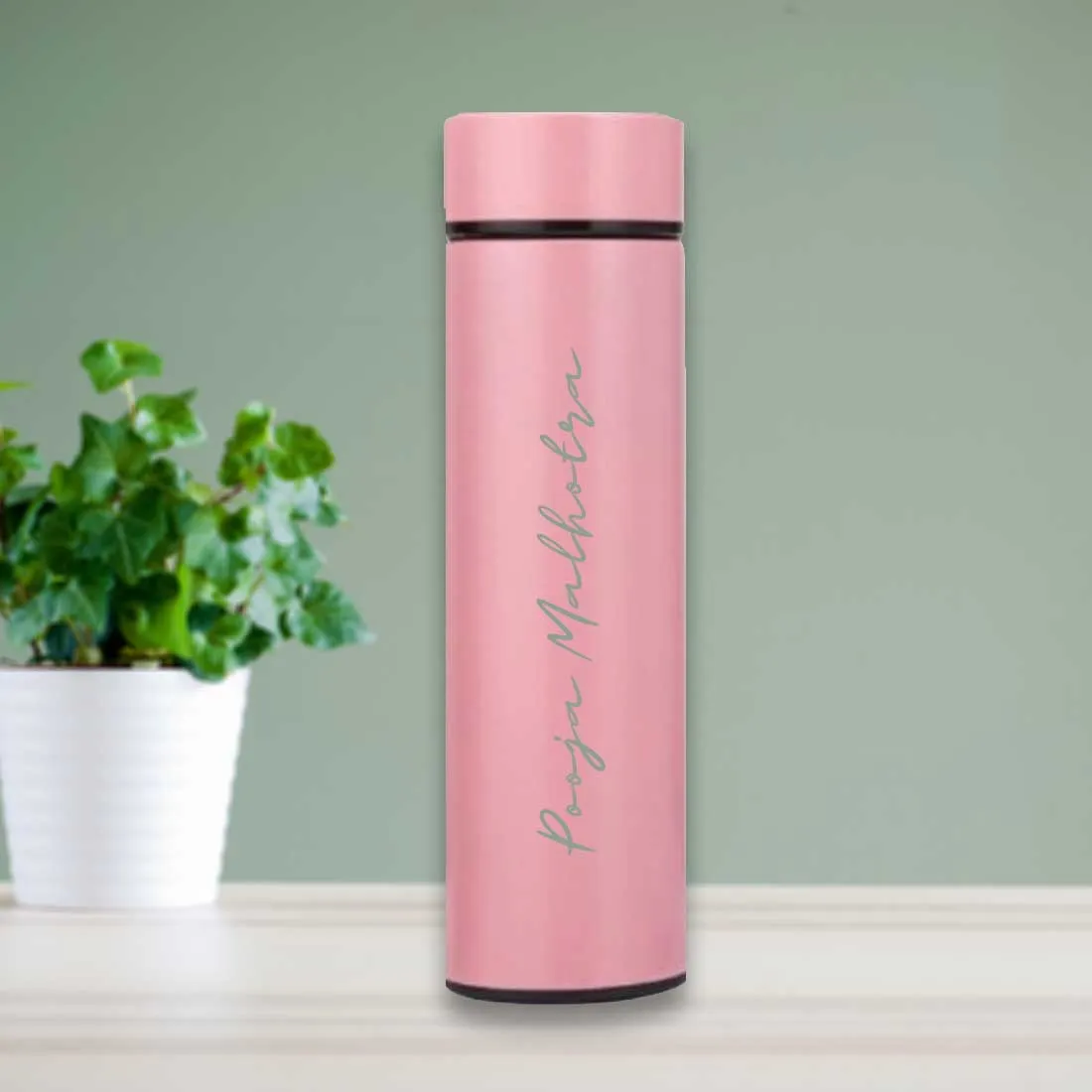 Personalised Flasks Engraved Stainless Steel Temperature Bottle for Tea - Full Name