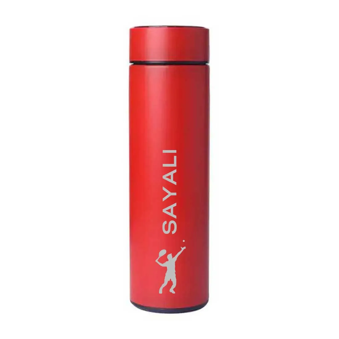 Personalised Name Engraved Stainless Steel Temperature Bottle Coffee Flask - Sports